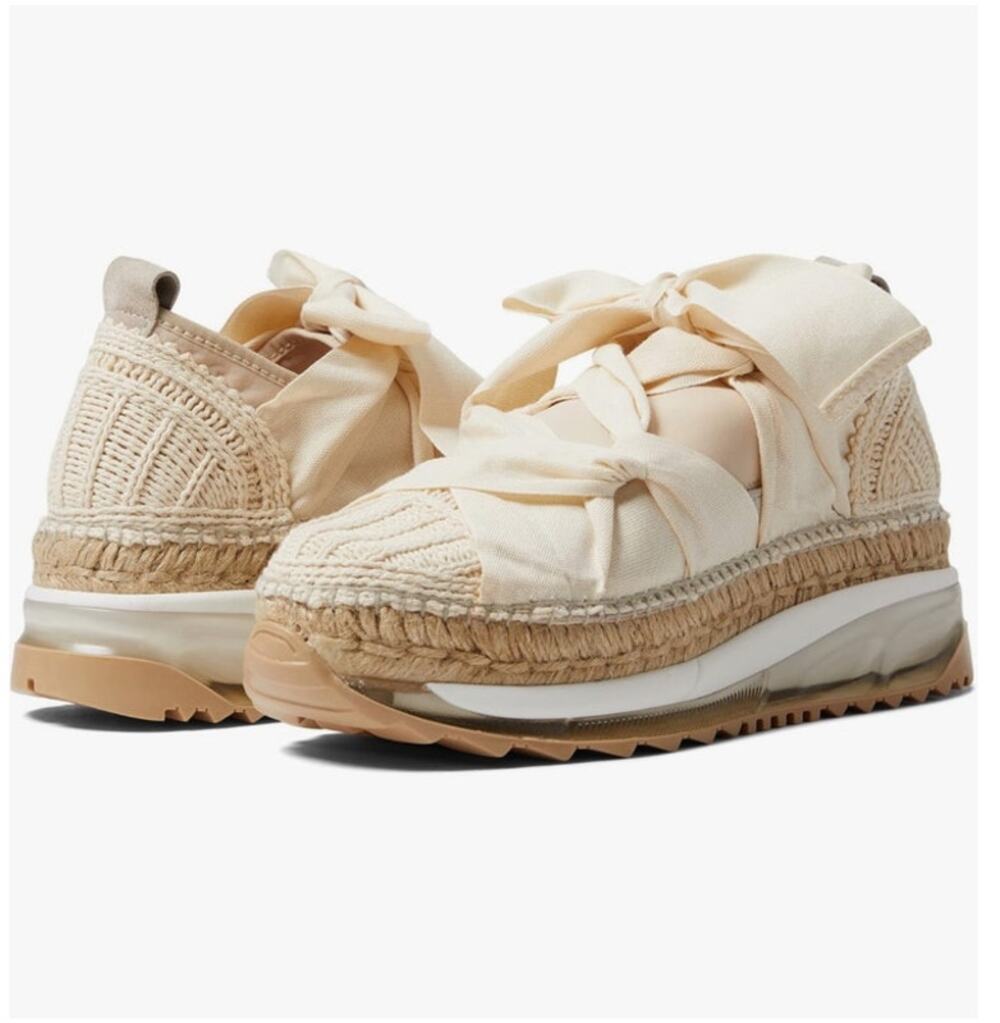 Free People Chapmin Espadrille Crochet Sneaker Ivory NEW Size 38 US 8.5 Unworn